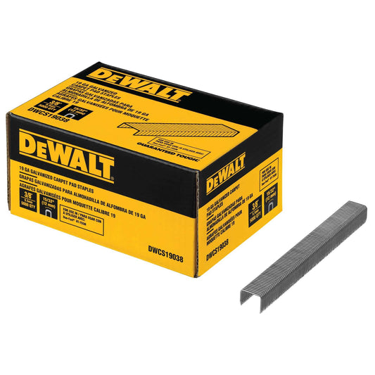 Dewalt DWCS19038 19 Gauge Carpet Pad Staples