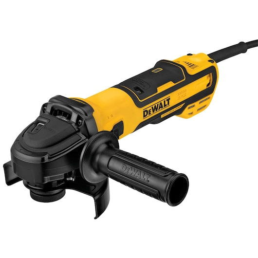 Dewalt DWE43231VS 5 In Brushless Variable Speed Slide Switch Small Angle Grinder With Kickback Brake And Pipeline Cover