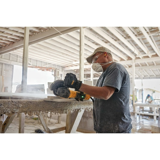 Dewalt DWE43231VS 5 In Brushless Variable Speed Slide Switch Small Angle Grinder With Kickback Brake And Pipeline Cover