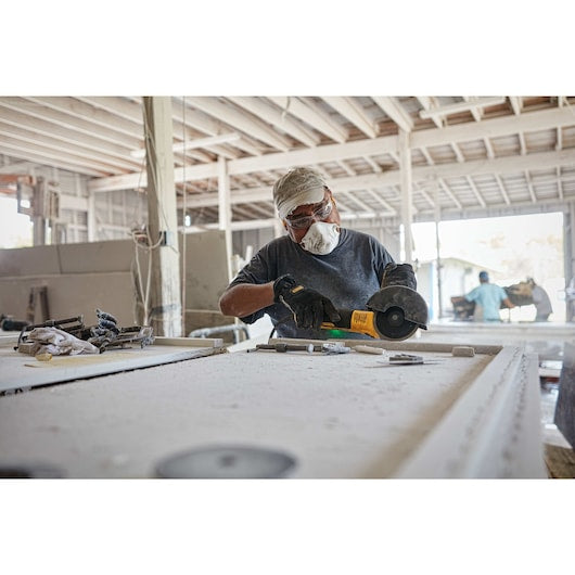 Dewalt DWE43231VS 5 In Brushless Variable Speed Slide Switch Small Angle Grinder With Kickback Brake And Pipeline Cover