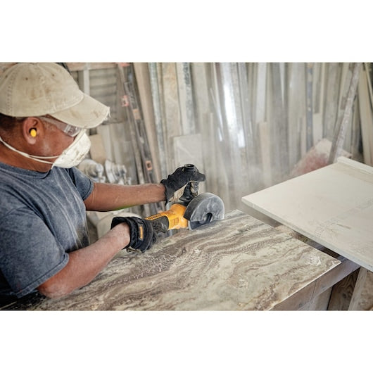 Dewalt DWE43231VS 5 In Brushless Variable Speed Slide Switch Small Angle Grinder With Kickback Brake And Pipeline Cover