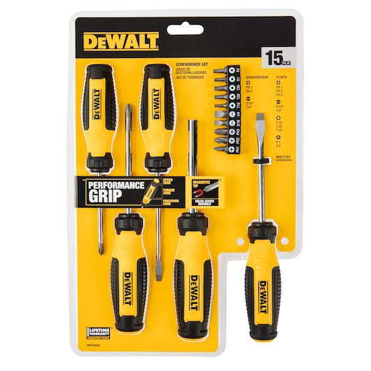 Dewalt DWHT65202 Screwdriver Set (15 Pc.)