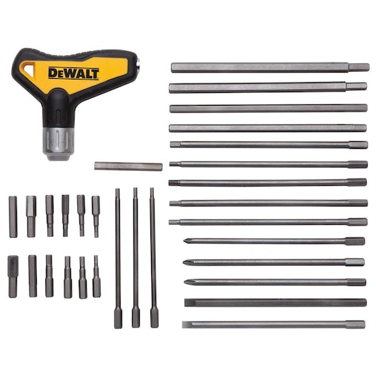 Dewalt DWHT70265 31 Pc Ratcheting T Handle Hex Key Set