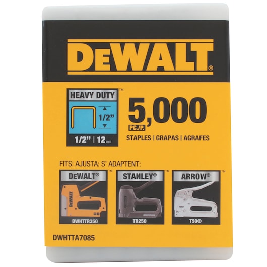 Dewalt DWHTTA7085 1/2" Heavy Duty Staple (5,000 Pk)