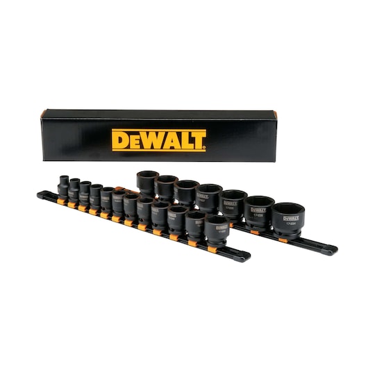 Dewalt DWMT19240 Dwmt 19Pc Sae 1/2"Dr Imskt Set