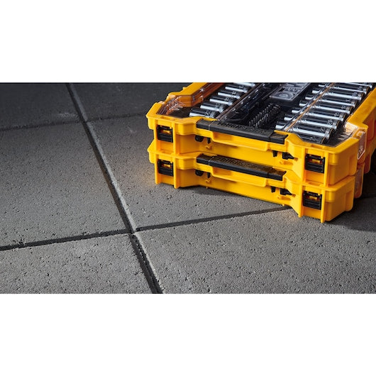 Dewalt DWMT45403 3/8 In And 1/2 In Mechanic Tool Set With Toughsystem® 2.0 Tray And Lid (85 Pc)