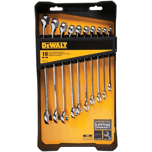 Dewalt DWMT72166 10Pc Combo Wrench Mm Setmax 19Mm