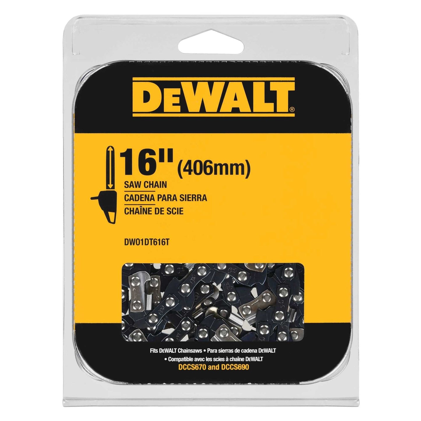 Dewalt DWO1DT616T 16 In. Chainsaw Replacement Chain