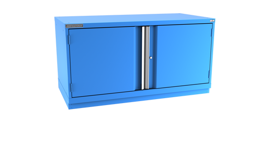 Champion Tool Storage DWS1200-2FDIL-FTB-BB 2-Door Shallow Depth Modular Cabinet DWS1200 | 56-1/2"W x 29-7/8"H x 22-1/2"D, Bright Blue