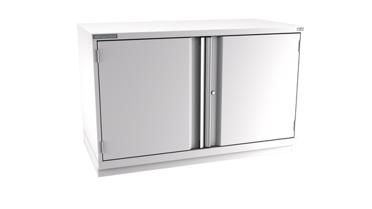 Champion Tool Storage DWS1500-2FDIL-FTB-LG 2-Door Shallow Depth Modular Cabinet DWS1500 | 56-1/2"W x 35-7/8"H x 22-1/2"D, Light Gray