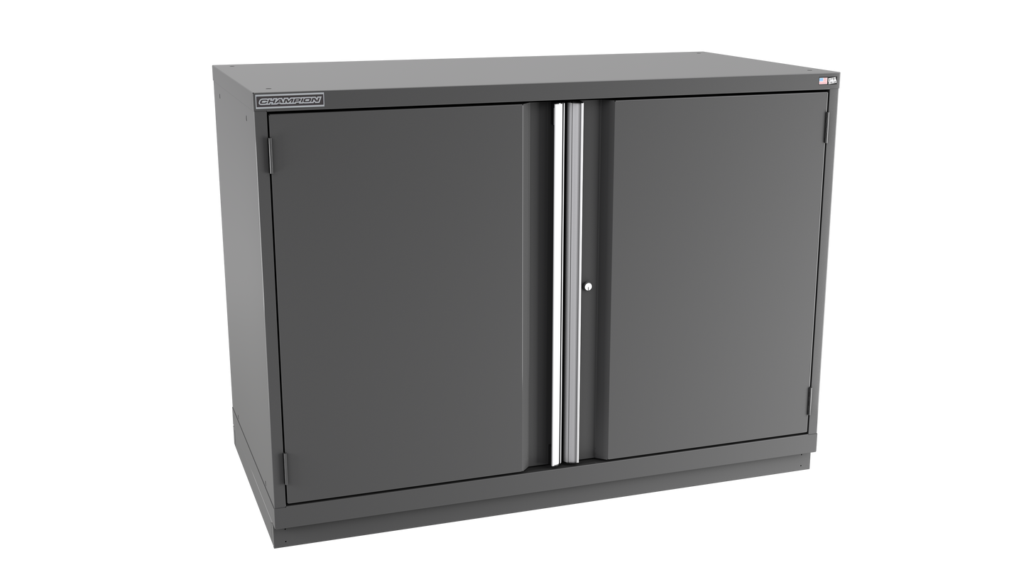 Champion Tool Storage DWS1800-2FDIL-FTB-DG 2-Door Shallow Depth Modular Cabinet DWS1800 | 56-1/2"W x 41-3/4"H x 22-1/2"D, Dark Gray