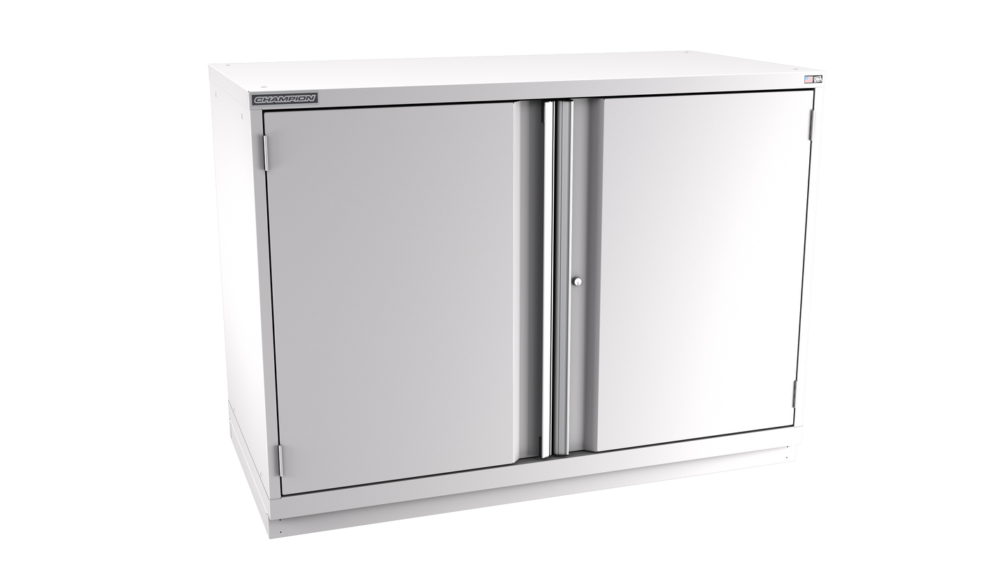 Champion Tool Storage DWS1800-2FDIL-FTB-LG 2-Door Shallow Depth Modular Cabinet DWS1800 | 56-1/2"W x 41-3/4"H x 22-1/2"D, Light Gray