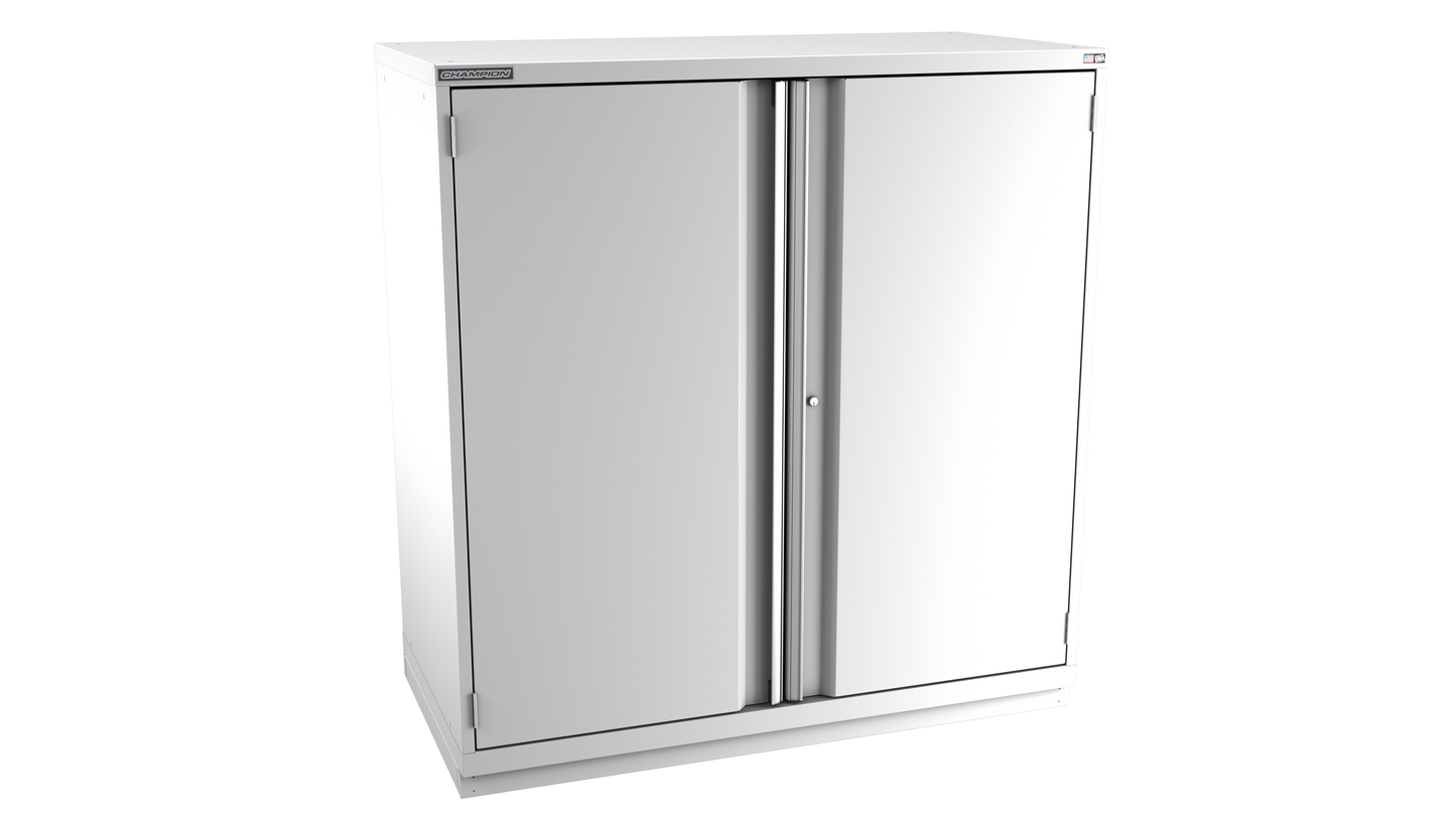 Champion Tool Storage DWS2700-2FDIL-FTB-LG 2-Door Shallow Depth Modular Cabinet DWS2700 | 56-1/2"W x 59-1/2"H x 22-1/2"D, Light Gray