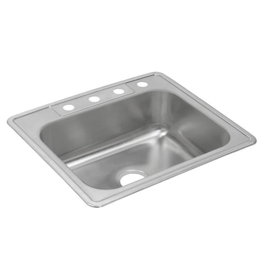 Elkay DXR2522 Dayton® Stainless Steel 25" x 22" x 8-3/16" Single Bowl Drop-in Sink