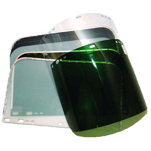 Dynaflux UV364-B-DG 9" x 15.5" Replacement Visor for Jackson Helmet - Banded Dark Green (Each)