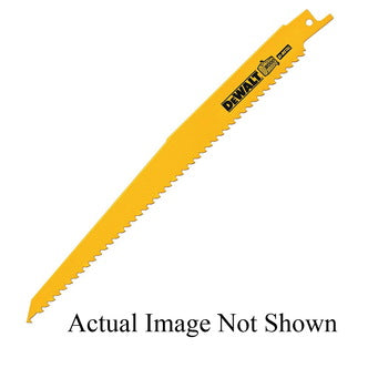 Dewalt DW4803B25 9" 6Tpi Taper Back Bi-Metal Reciprocating Blade (25 Ea)