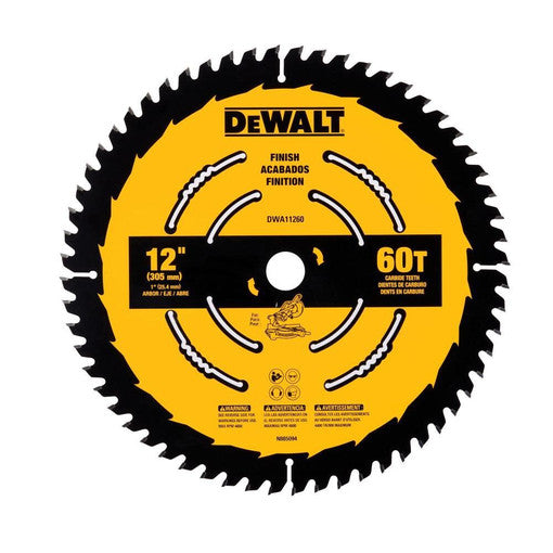 Dewalt DWA11260 12 In Finish Saw Blade (60 Tooth)