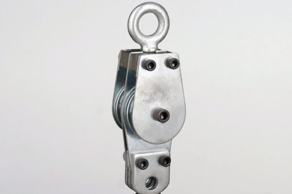 Block Division 03548-3/8-2-DM 3-1/2″ Deadman Swivel Eye Pulley Block 2 Sheaves 3/8” Rope