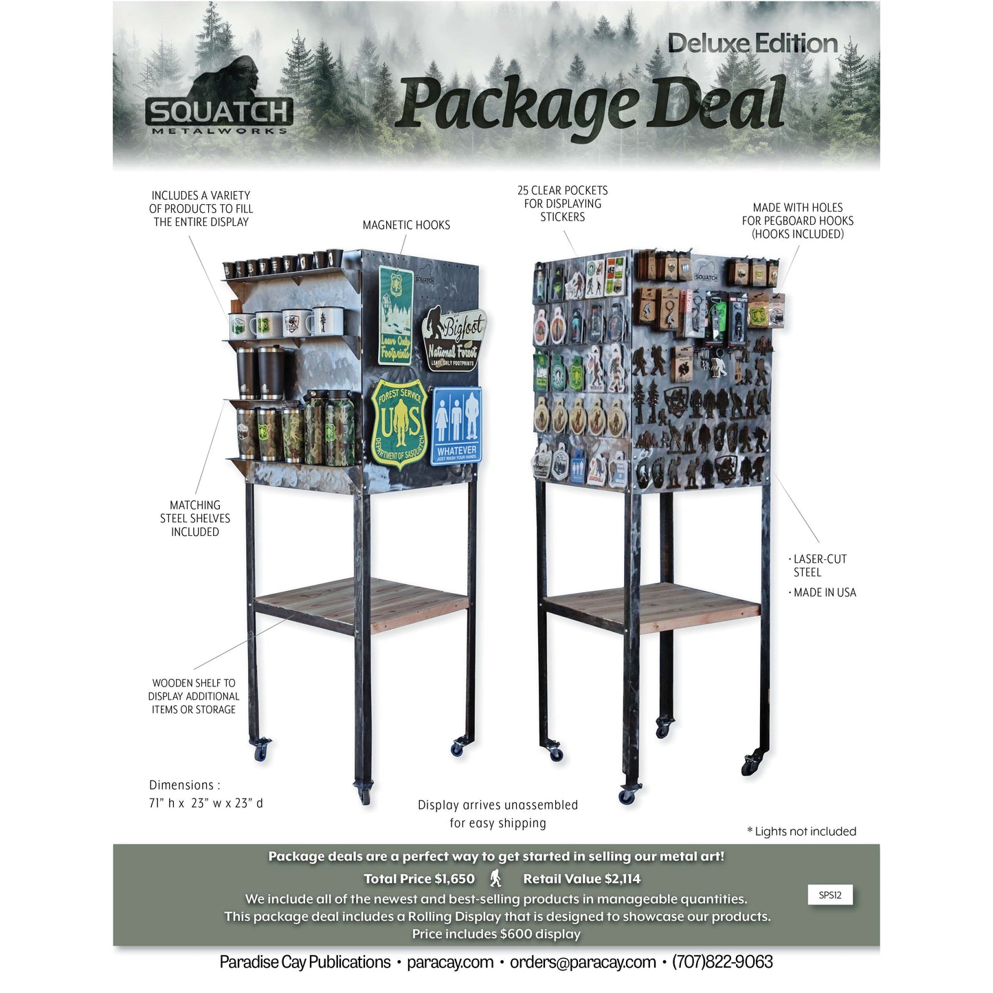 Paradise Clay SPS12 Squatch Metalworks Package Deal - Deluxe Edition (WHOLESALE ONLY) SPS12