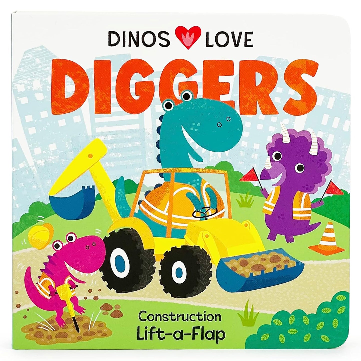Paradise Clay CDP021 Dinos Love Diggers - Board Book