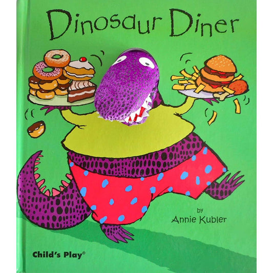 Paradise Clay CPB018 Dinosaur Diner - Finger Puppet Book