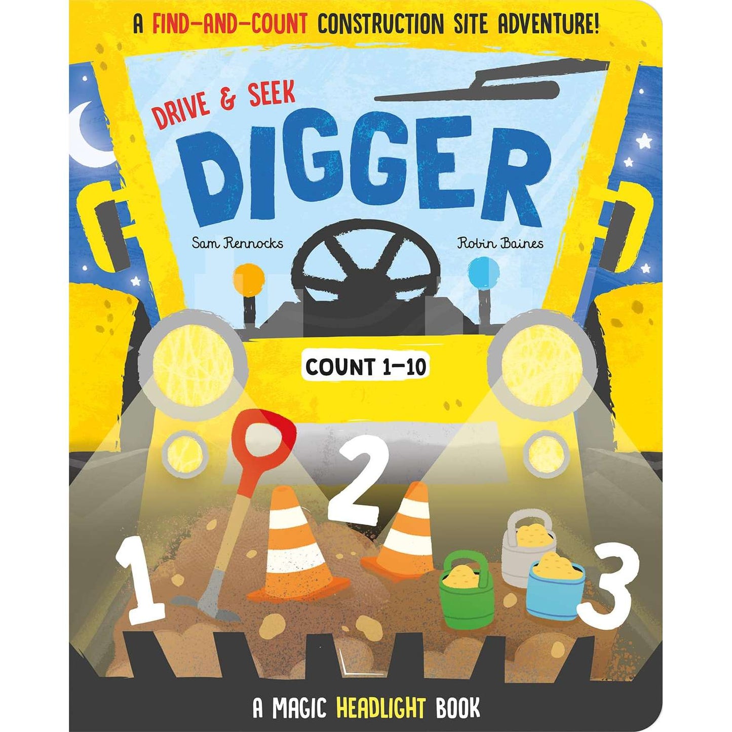 Paradise Clay IPS344 Drive & Seek Digger: A Magic Find & Count Adventure - Board Book