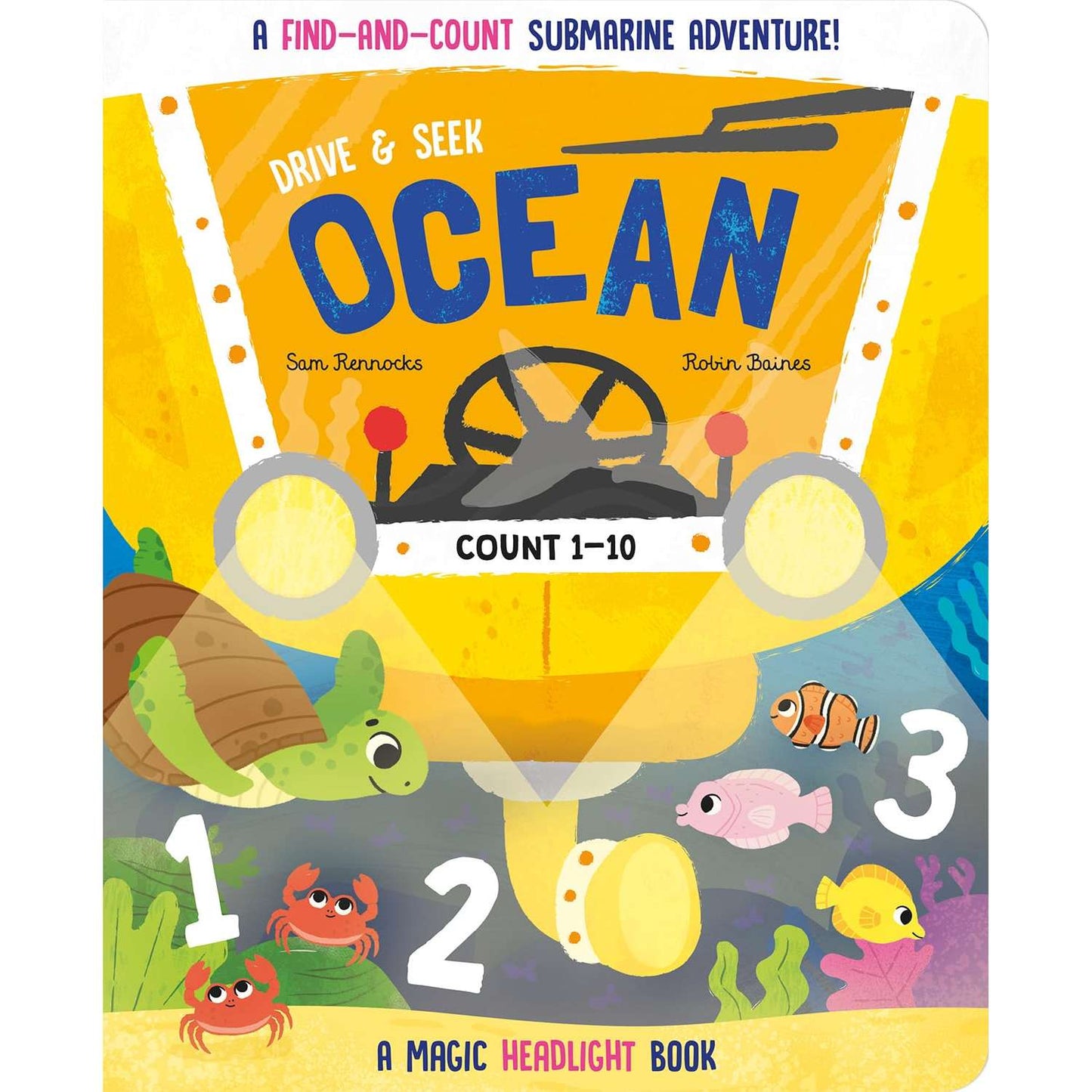 Paradise Clay IPS345 Drive & Seek Ocean - A Magic Find & Count Adventure - Board Book