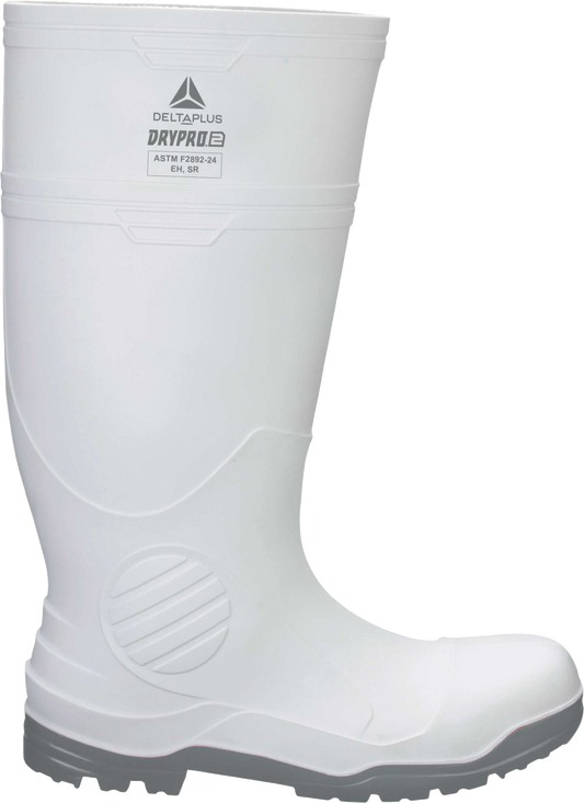 Delta Plus WMXP2OBNG31 DRYPRO7 Boots, Plain Toe, Black-Grey, US13, Size-31