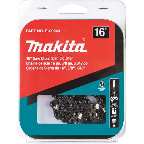 Makita E-00240 16" Saw Chain, 3/8 LP, .043