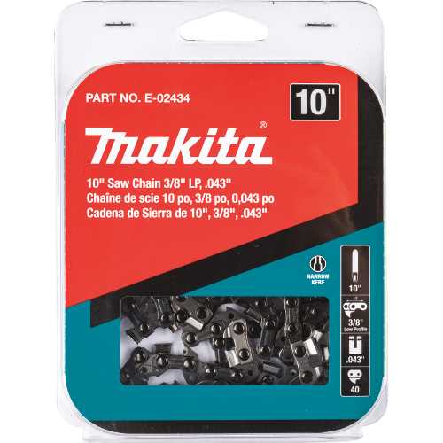 Makita E-02434 10" Saw Chain, 3/8" LP, .043"