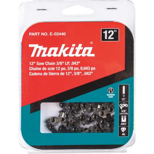 Makita E-02440 12" Saw Chain 3/8" LP, .043"