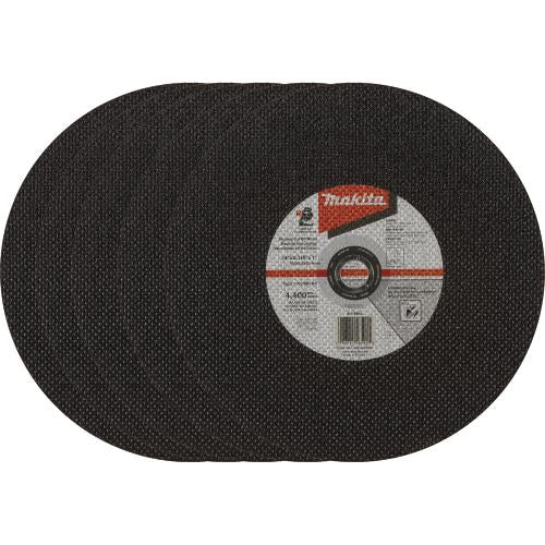 Makita E-04983-5 14" x .110" x 1" Type 1 30 Grit Thin Cut‘Off Wheel for Aluminum Cutting, 5/pk