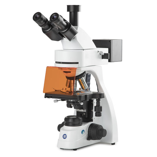 Globe Scientific EBS-3153-PLFI bScope trinocular microscope for LED fluorescence