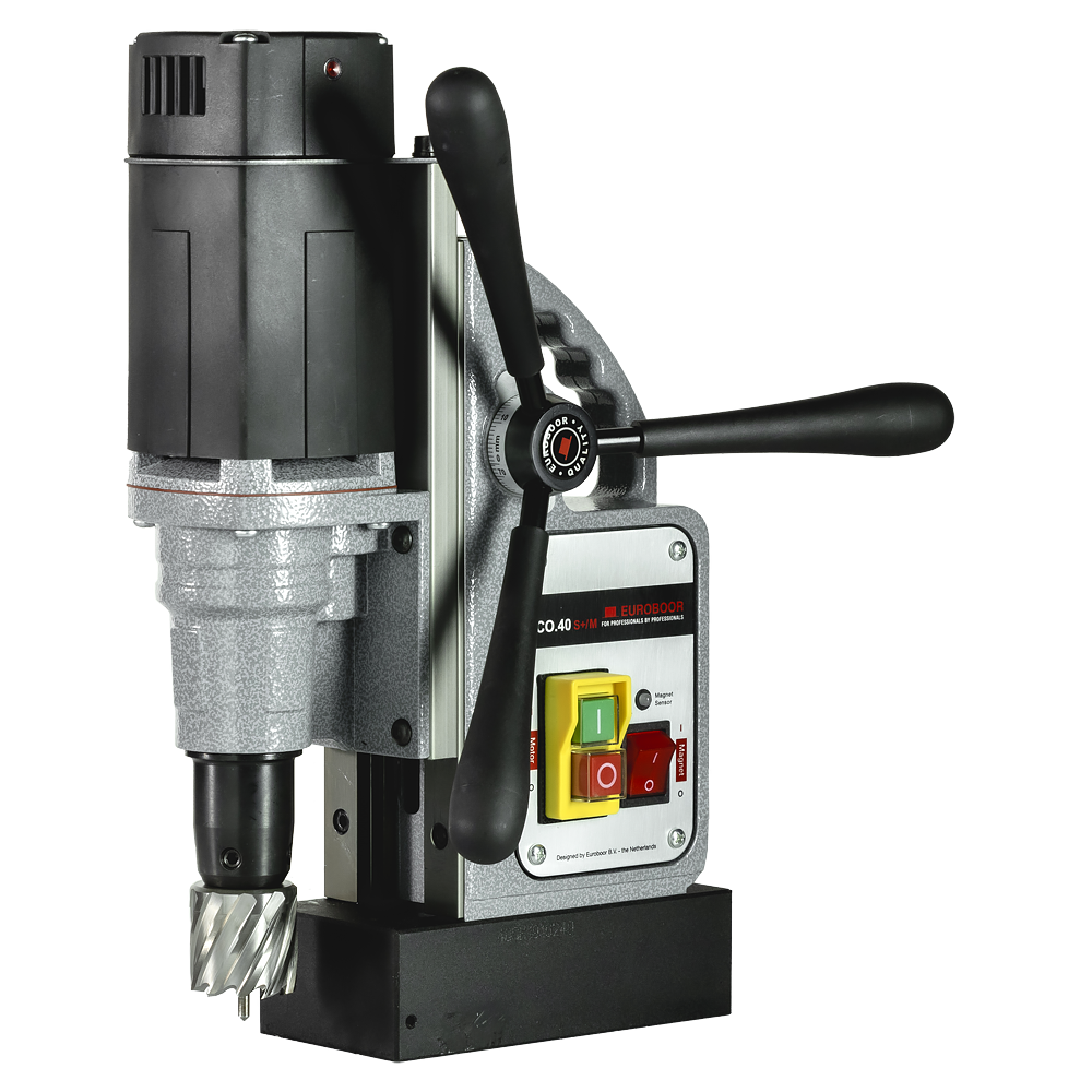 Euroboor ECO.40S+/M Magnetic Drilling Machine, 1 9/16", 110 V, Us.