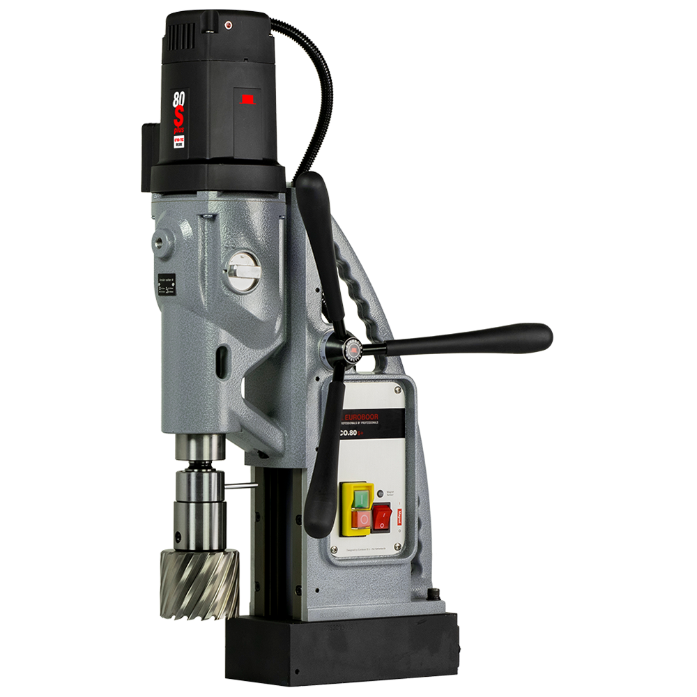 Euroboor ECO.80S+ Magnetic Drilling Machine, 3 1/8", 110 V, Us.