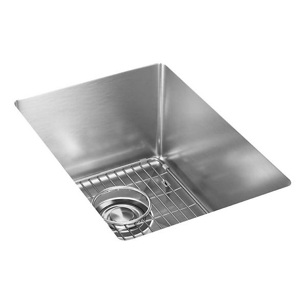 Elkay ECTRU12179TC Crosstown® 18 Gauge Stainless Steel 13-1/2" x 18-1/2" x 9" Single Bowl Undermount Bar Sink Kit