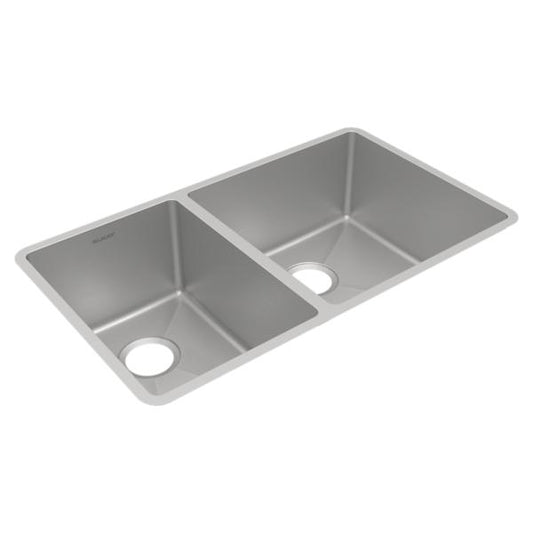 Elkay ECTRU32179LT Crosstown® 18 Gauge Stainless Steel 31-1/2" x 18-1/2" x 9" 40/60 Double Bowl Undermount Sink