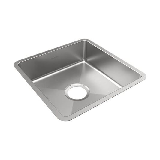 Elkay ECTRUAD151550 Crosstown® 18 Gauge Stainless Steel 16-1/2" x 16-1/2" x 5" Single Bowl Undermount Sink