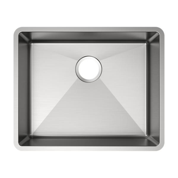 Elkay ECTRUAD211755 Crosstown® 18 Gauge Stainless Steel 22-1/2" x 18-1/2" x 5-1/2" Single Bowl Undermount Sink