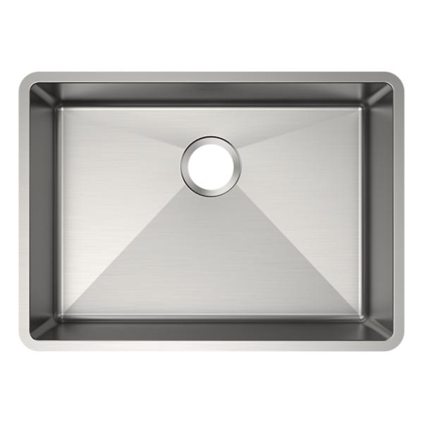 Elkay ECTRUAD241755 Crosstown® 18 Gauge Stainless Steel 25-1/2" x 18-1/2" x 5-1/2" Single Bowl Undermount Sink