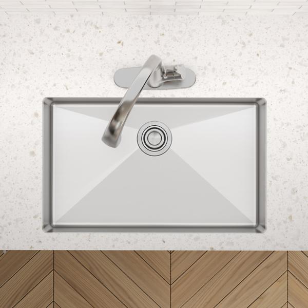 Elkay ECTRUAD281755 Crosstown® 18 Gauge Stainless Steel 29-1/2" x 18-1/2" x 5-1/2" Single Bowl Undermount Sink