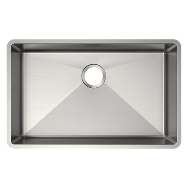 Elkay ECTRUAD281755 Crosstown® 18 Gauge Stainless Steel 29-1/2" x 18-1/2" x 5-1/2" Single Bowl Undermount Sink