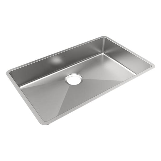 Elkay ECTRUAD281755 Crosstown® 18 Gauge Stainless Steel 29-1/2" x 18-1/2" x 5-1/2" Single Bowl Undermount Sink