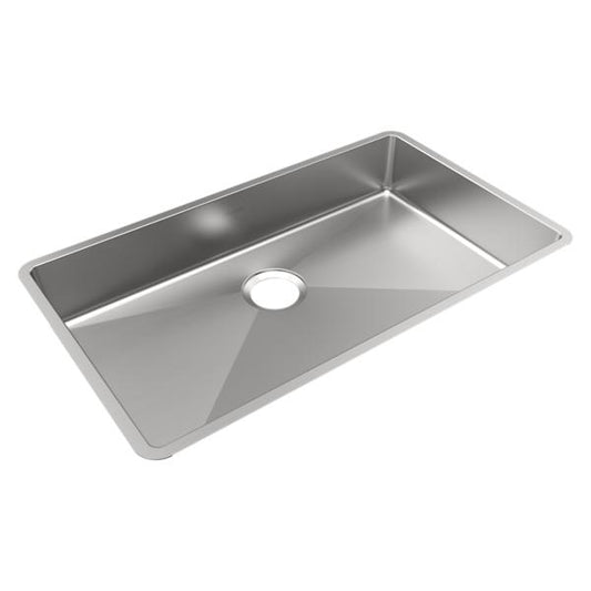 Elkay ECTRUAD301755 Crosstown® 18 Gauge Stainless Steel 31-1/2" x 18-1/2" x 5-1/2" Single Bowl Undermount Sink