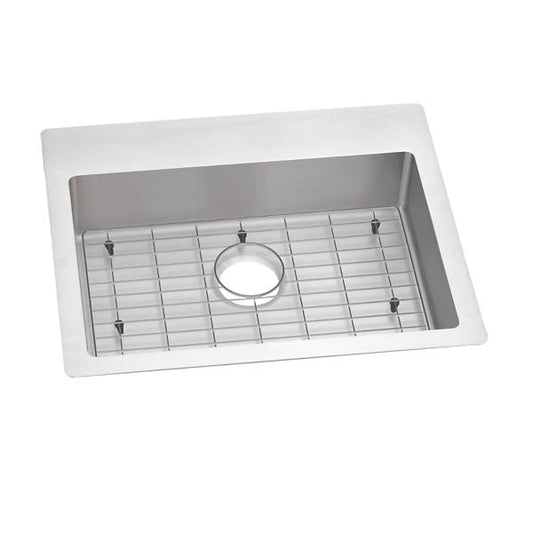 Elkay ECTSRAD25226TBG Crosstown® 18 Gauge Stainless Steel 25" x 22" x 6" Single Bowl Dual Mount ADA Sink Kit