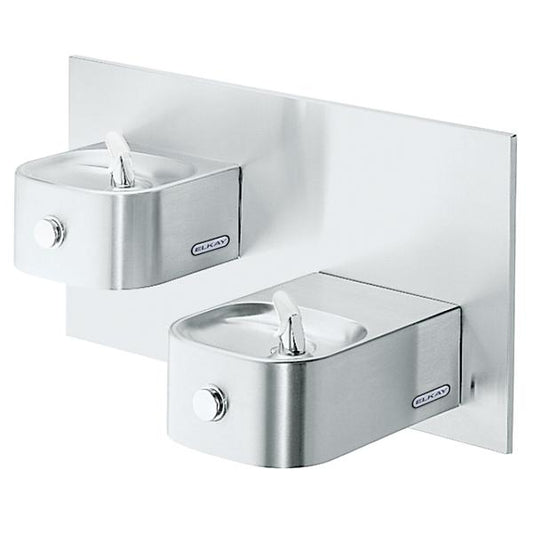 Elkay EDFP217C Soft Sides® Bi-Level Fountain Non-Filtered Non-Refrigerated Stainless