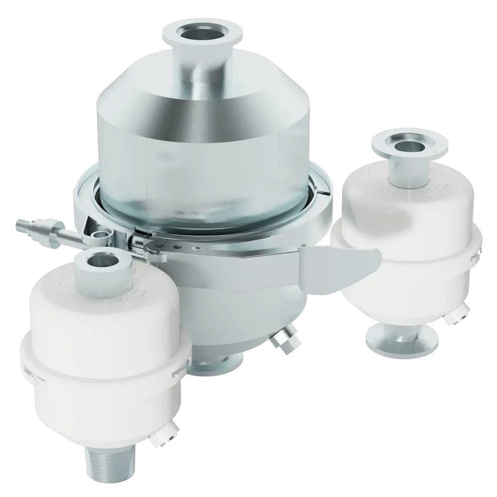 Solberg EE-GL915-NW2516 Oil Mist Discharge Filter – NW25 ISO Flange, 0.3 Micron Coalescing Vacuum Pump Exhaust Separator