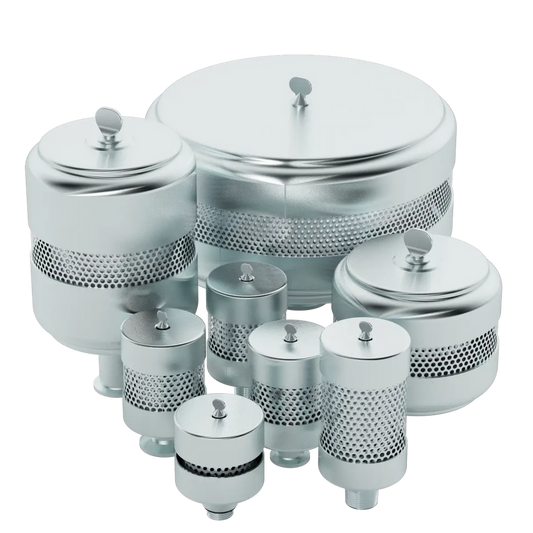 Solberg EFDB-FG9-103 Oil Mist Discharge Filter – Drain Back Design, 1" UNEF, 0.3 Micron Coalescing Vacuum Exhaust Filter