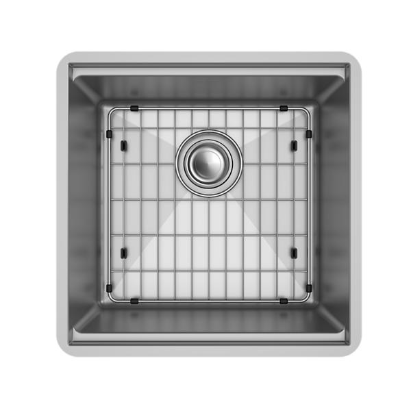 Elkay EFRU17169W Crosstown® 16 Gauge Workstation Stainless Steel 18-1/2" x 18-1/2" x 8-3/4" Single Bowl Undermount Sink Kit