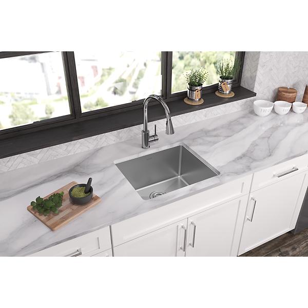 Elkay EFRU191610T Crosstown® 16 Gauge Stainless Steel 21-1/2" x 18-1/2" x 10" Single Bowl Undermount Sink